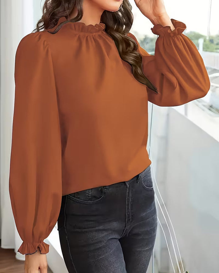 Viola | Blusa Elegante con Maniche a Sbuffo