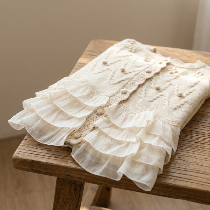 Valentina | Cardigan con Balze Elegante