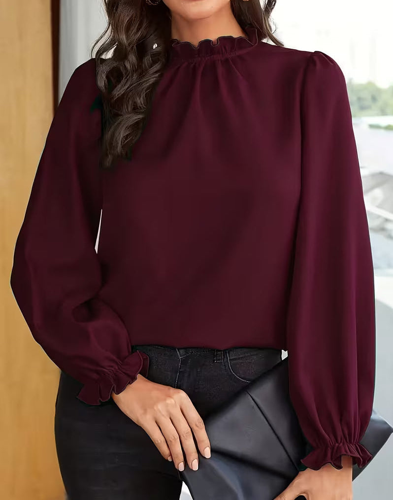 Viola | Blusa Elegante con Maniche a Sbuffo